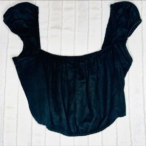 Wilfred Black Puff Sleeve Blouse